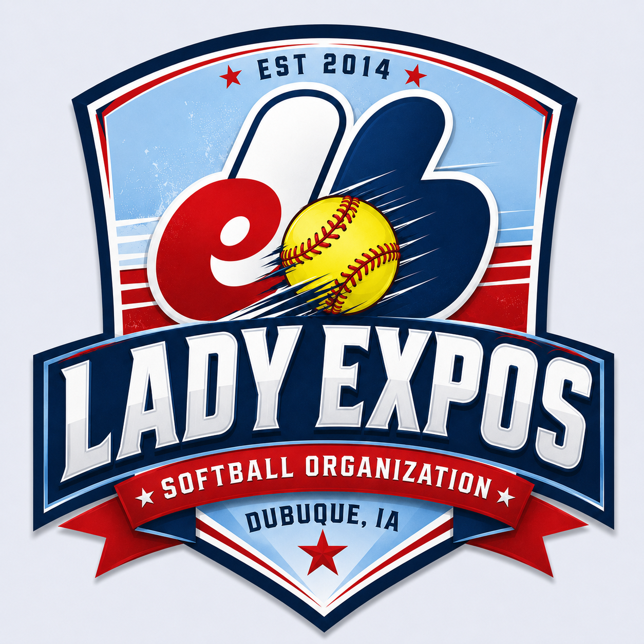 Lady Expos softball organization shield